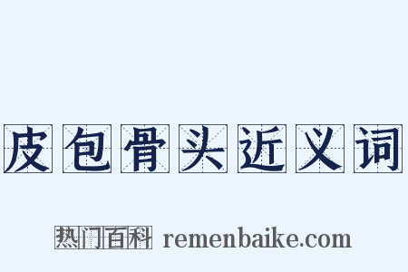 皮包骨头近义词是什么意思的图片